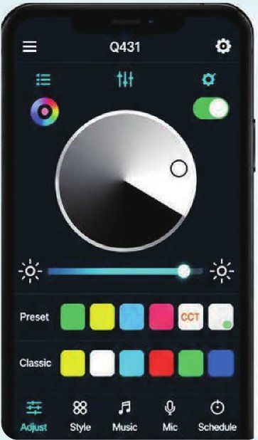 White and brightness screen