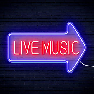 ADVPRO Live music with arrow Ultra-Bright LED Neon Sign fn-i4031