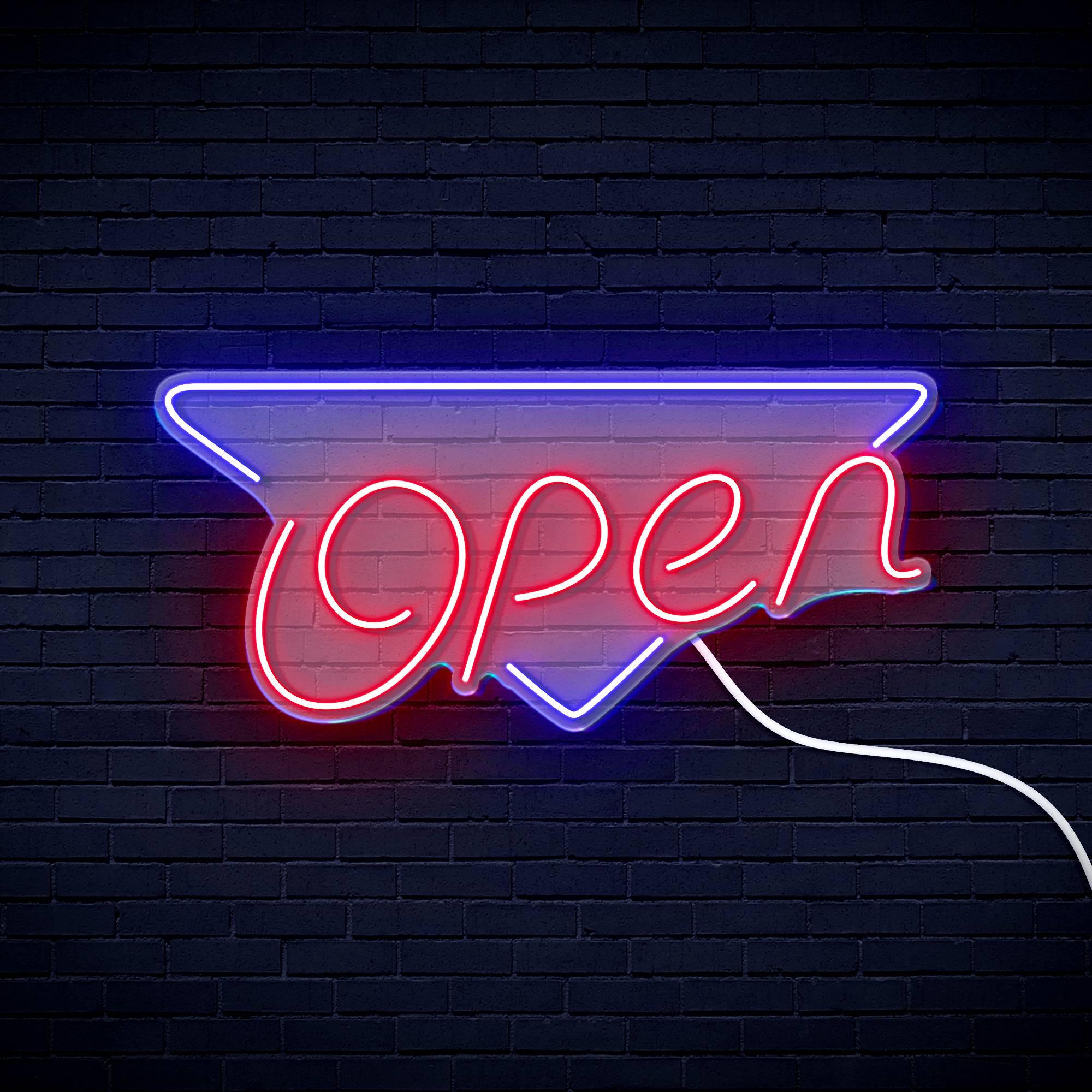 ADVPRO LED-Neon-Schild Für Chinesisches Restaurant – Weiß & Blau, 60x40 Cm, Energiesparend & Langlebig