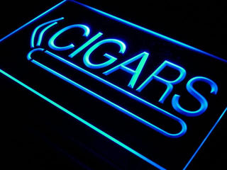 ADVPRO Cigars Cigarette Shop Display NR Neon Light Sign st4-i389 - Blue