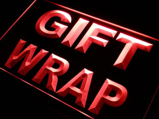 ADVPRO Gift Wrap Display Neon Light Sign st4-i417 - Red