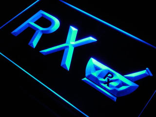 ADVPRO RX Pharmacy Display Shop NEW Neon Light Sign st4-j721 - Blue