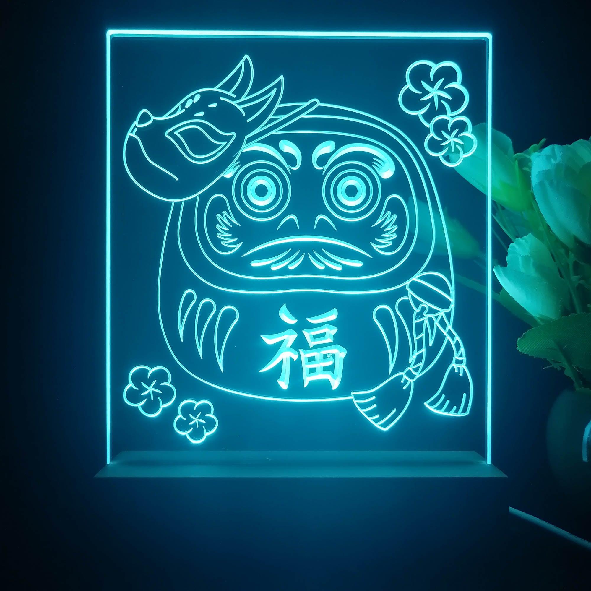 ADVPRO japan Daruma Doll fortune luck Tabletop LED neon sign