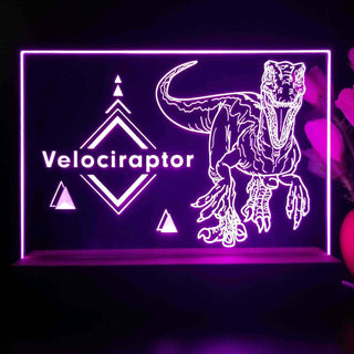 ADVPRO Velociraptor Tabletop LED neon sign st5-j5101 - Purple