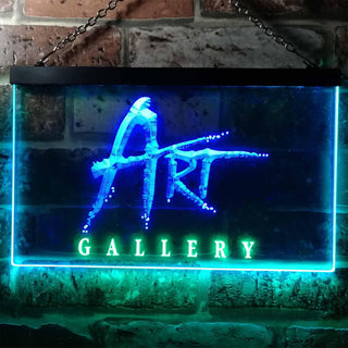 ADVPRO Art Gallery Room Decoration Dual Color LED Neon Sign st6-i0950 - Green & Blue