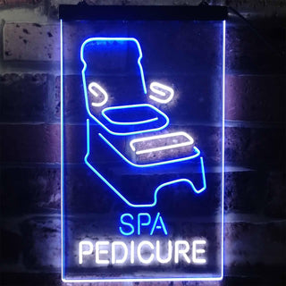 ADVPRO Spa Pedicure Massage Open Welcome Display  Dual Color LED Neon Sign st6-i2281 - White & Blue