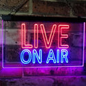 ADVPRO On Air Live Recording Studio Video Room Dual Color LED Neon Sign st6-i3064 - Red & Blue