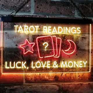 ADVPRO Tarot Readings Luck Love Money Dual Color LED Neon Sign st6-i3121 - Red & Yellow