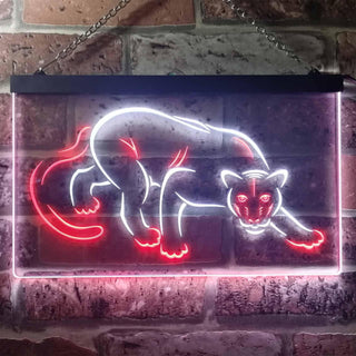 ADVPRO Panther Animal Room Display Dual Color LED Neon Sign st6-i3257 - White & Red