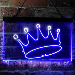 ADVPRO Crown Princess Bedroom Girl Kid Room Display Dual Color LED Neon Sign st6-i3755 - White & Blue