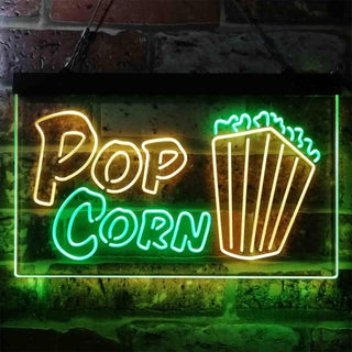 ADVPRO Pop Corn Cinema Decoration Dual Color LED Neon Sign st6-i3862 - Green & Yellow