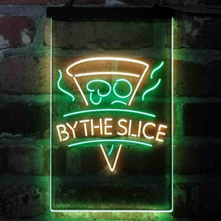 ADVPRO Pizza by The Slice Cafe  Dual Color LED Neon Sign st6-i4145 - Green & Yellow