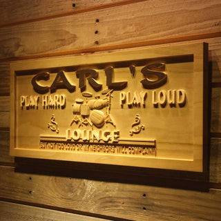 ADVPRO Name Personalized Lounge Drum Music Band Room Wood Engraved Wooden Sign wpa0183-tm - 26.75