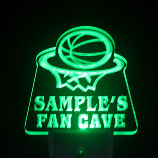 ADVPRO Name Personalized Custom Basketball Fan Cave Man Room Bar Beer Day/ Night Sensor LED Sign wstd-tm - Green