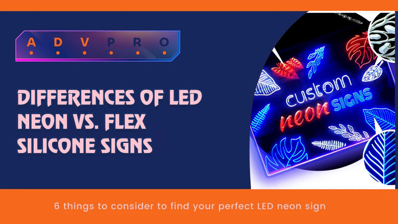 Differences of LED neon vs. Flex silicone signs