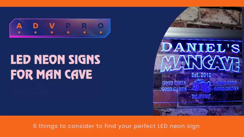 LED neon signs for man cave