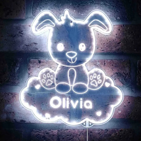 Personalized Dog RGB Dynamic Glam LED Sign st06-fnd-p0001-tm