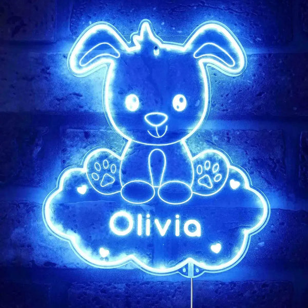 Personalized Dog RGB Dynamic Glam LED Sign st06-fnd-p0001-tm
