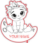 Personalized Baby Girl RGB Dynamic Glam LED Sign st06-fnd-p0037-tm