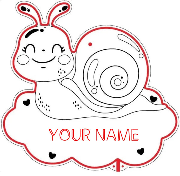 Personalized Snail RGB Dynamic Glam LED Sign st06-fnd-p0045-tm