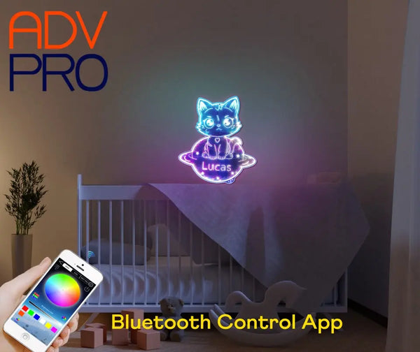 Personalized Cat RGB Dynamic Glam LED Sign st06-fnd-p0002-tm