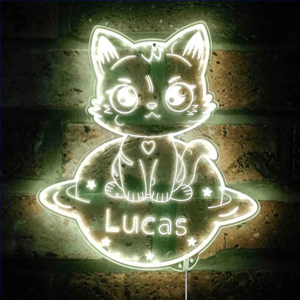 Personalized Cat RGB Dynamic Glam LED Sign st06-fnd-p0002-tm