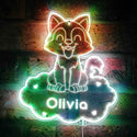 Personalized Fox RGB Dynamic Glam LED Sign st06-fnd-p0005-tm