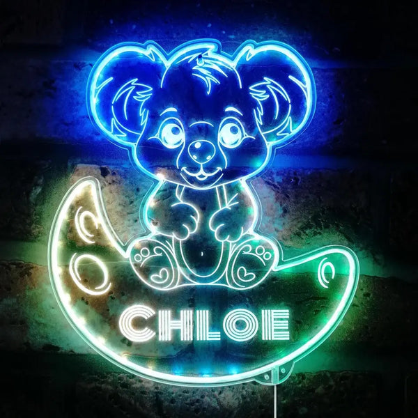 Personalized Koala RGB Dynamic Glam LED Sign st06-fnd-p0016-tm