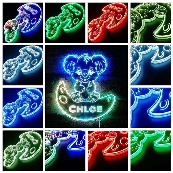 Personalized Koala RGB Dynamic Glam LED Sign st06-fnd-p0016-tm