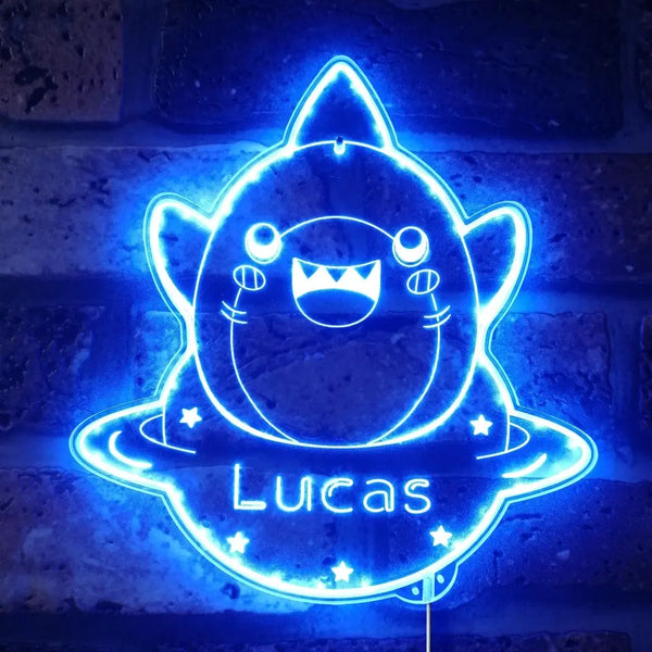 Personalized Shark RGB Dynamic Glam LED Sign st06-fnd-p0025-tm