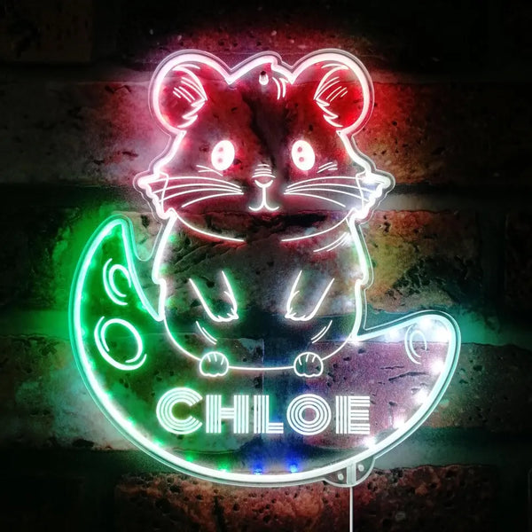 Personalized Hamster RGB Dynamic Glam LED Sign st06-fnd-p0014-tm