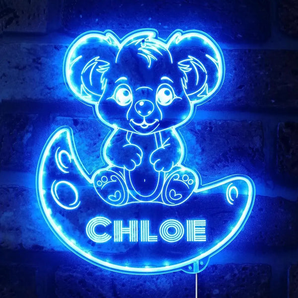 Personalized Koala RGB Dynamic Glam LED Sign st06-fnd-p0016-tm