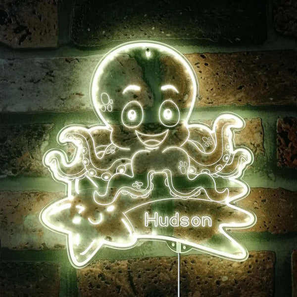 Personalized Octopus RGB Dynamic Glam LED Sign st06-fnd-p0021-tm