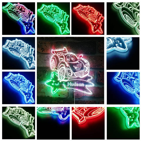 Personalized Sport Car RGB Dynamic Glam LED Sign st06-fnd-p0029-tm