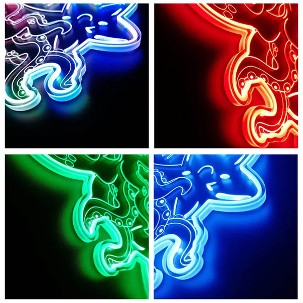 Personalized Octopus RGB Dynamic Glam LED Sign st06-fnd-p0021-tm