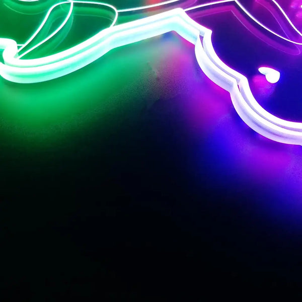 Personalized Dolphin RGB Dynamic Glam LED Sign st06-fnd-p0028-tm