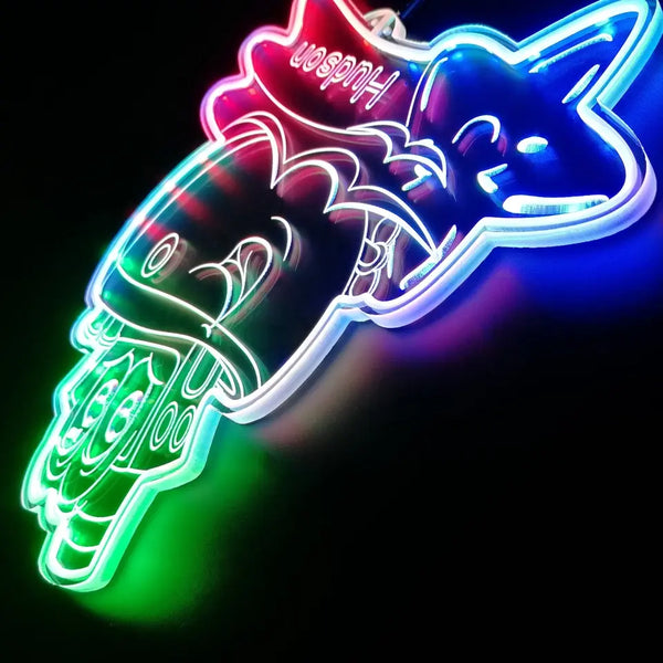 Personalized Ship RGB Dynamic Glam LED Sign st06-fnd-p0034-tm