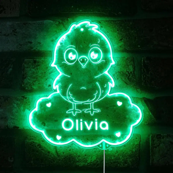 Personalized Chick RGB Dynamic Glam LED Sign st06-fnd-p0010-tm