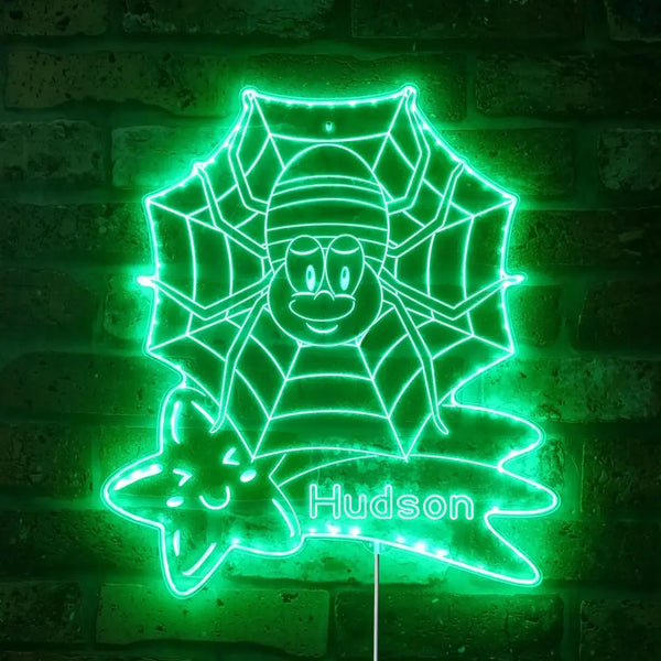 Personalized Spider RGB Dynamic Glam LED Sign st06-fnd-p0047-tm