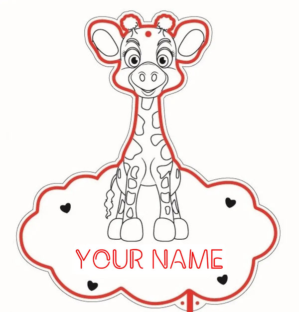 Personalized Giraffe RGB Dynamic Glam LED Sign st06-fnd-p0007-tm