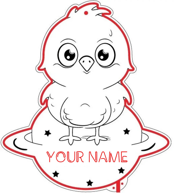 Personalized Chick RGB Dynamic Glam LED Sign st06-fnd-p0010-tm