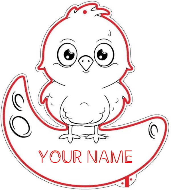 Personalized Chick RGB Dynamic Glam LED Sign st06-fnd-p0010-tm