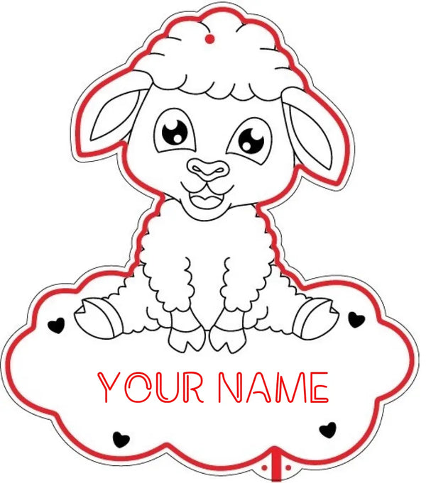 Personalized Sheep Lamb RGB Dynamic Glam LED Sign st06-fnd-p0017-tm
