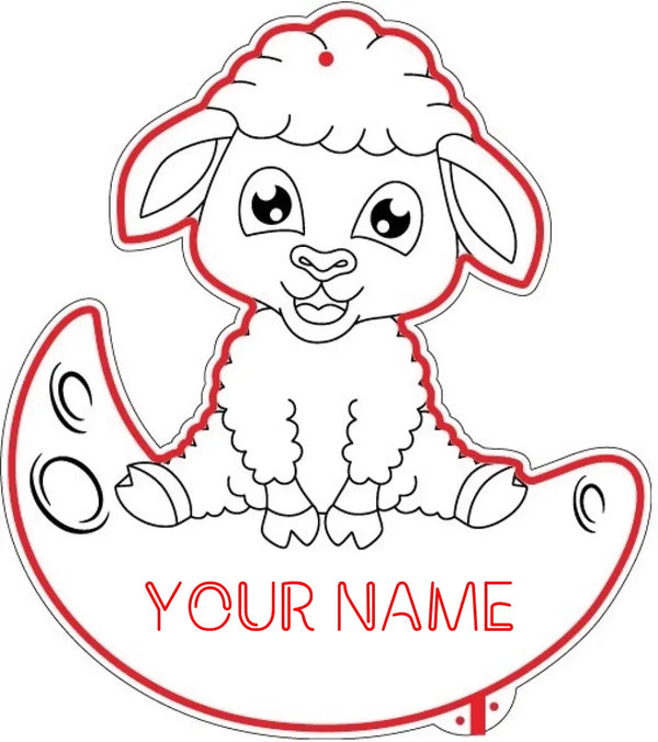 Personalized Sheep Lamb RGB Dynamic Glam LED Sign st06-fnd-p0017-tm