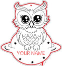 Personalized Owl RGB Dynamic Glam LED Sign st06-fnd-p0019-tm