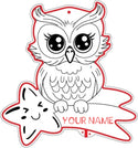 Personalized Owl RGB Dynamic Glam LED Sign st06-fnd-p0019-tm