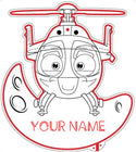 Personalized Helicopter RGB Dynamic Glam LED Sign st06-fnd-p0033-tm