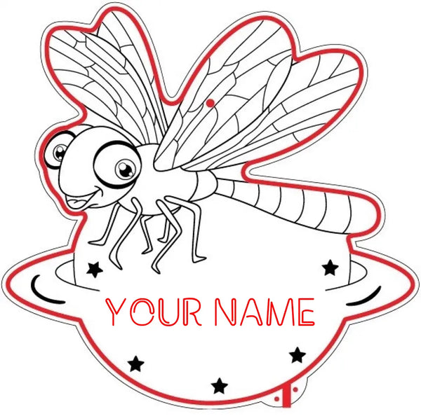 Personalized Dragonfly RGB Dynamic Glam LED Sign st06-fnd-p0040-tm