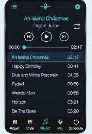 Music list and playback