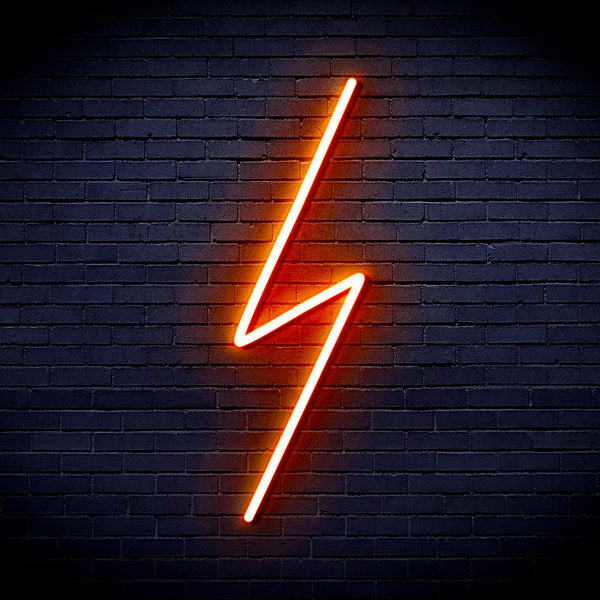 advpro-lighting-bolt-ultra-bright-led-neon-sign-fnu0001 - Orange